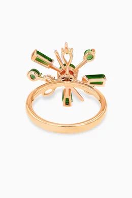 Gold ring with shop gemstone