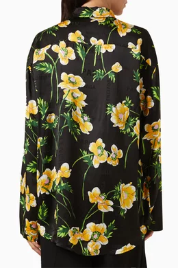 Balenciaga flower print shirt cheap