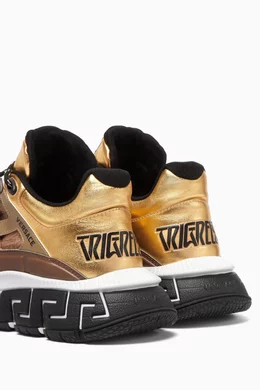 Gold sneakers outlet