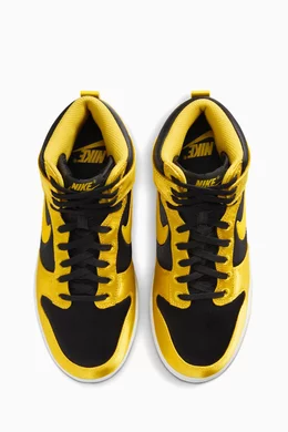 Nike yellow and black high tops outlet