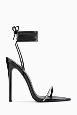 Diamante lace clearance up sandals