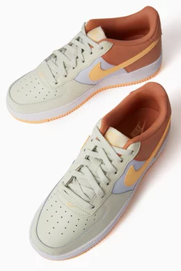 Orange nike air store force 1 high top
