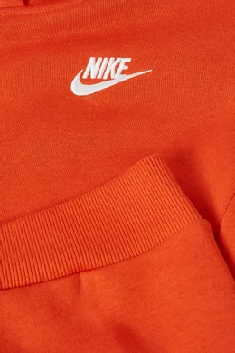 Buy Nike Orange Sportswear Club Hoodie in Fleece for Boys in UAE