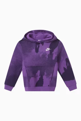 Nike purple clearance tie dye hoodie