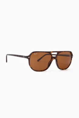 Buy Ray Ban Brown Bill One Sunglasses in Acetate for UNISEX in UAE