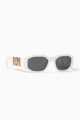 Oval deals versace sunglasses