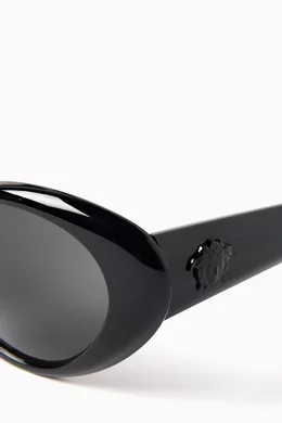 Oval sales versace sunglasses