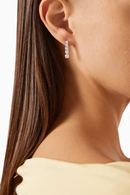 Buy Fergus James White Diamond Drop Earrings in 18kt White Gold for Women in UAE Ounass