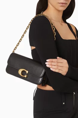 Buy Coach Black Idol 23 Shoulder Bag in Leather for Women in UAE