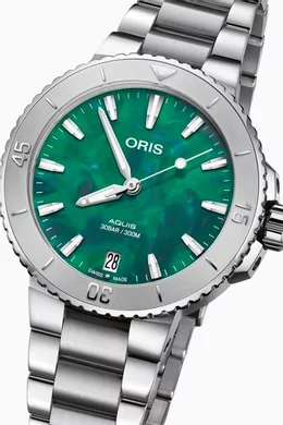 Buy Oris Green x Bracenet Aquis Automatic Watch 43.5mm for Men in UAE Ounass
