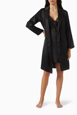 Calvin klein black robe store