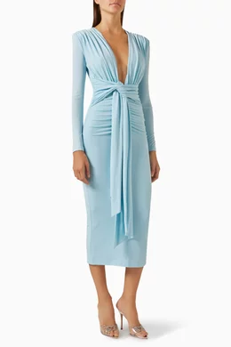 Buy Misha Blue Francis Midi Dress in Jersey for Women in UAE