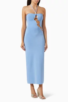 Beaded halter dress discount