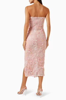 Anya Lace Occasion Dress (Blush)
