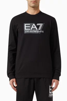 Ea7 2025 logo sweatshirt