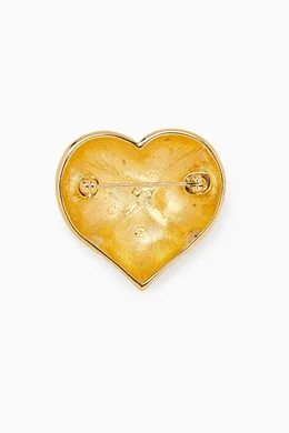 Swarovski clearance heart brooch