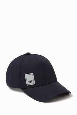 Buy Emporio Armani Blue Logo Baseball Cap in Nylon for Men in UAE