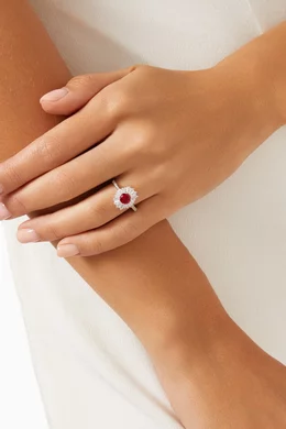 Ruby store stone ring