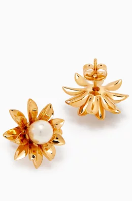Gold plated stud clearance earrings