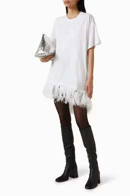 Oversized cotton store t shirt dress
