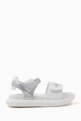 Calvin klein white sandals sale