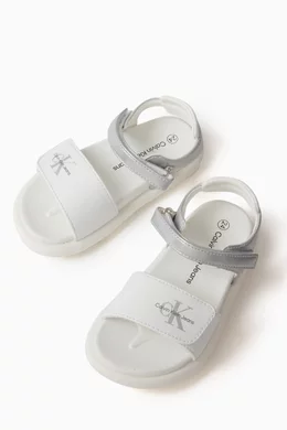 Calvin klein sales white sandals