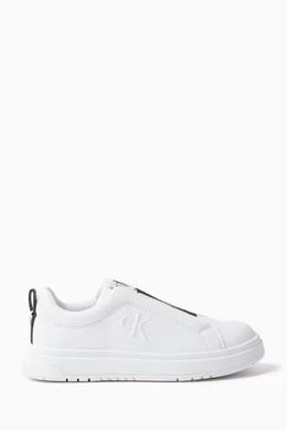 Calvin klein white slip on shoes hotsell