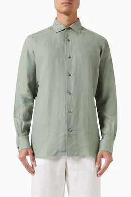 Green long sleeve shirt store