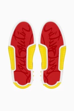 Christian louboutin yellow online sneakers
