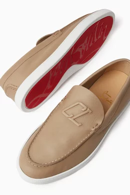 Leather slip outlet on loafers