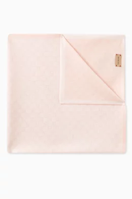 Buy Gucci Pink GG Blanket in Wool for Baby Girls in UAE Ounass