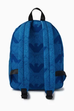 Armani all online over logo backpack