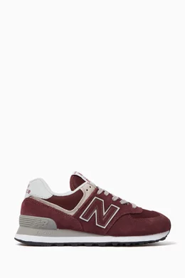 New balance burgundy 574 hot sale