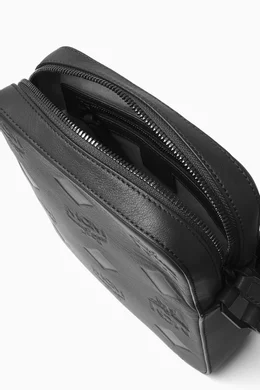 Mcm black monogram discount crossbody