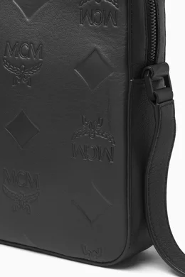 Mcm black monogram crossbody store