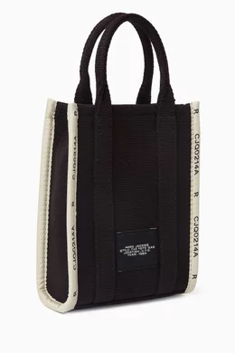 Buy Marc Jacobs Black The Mini Tote Bag in Woven Jacquard for