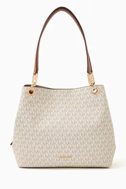 Michael kors signature canvas hotsell tote