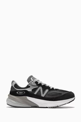 New balance 990 leather mesh hot sale sneakers