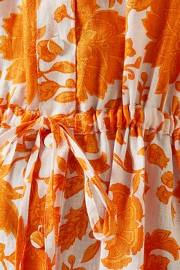 Orange and white dress 2025