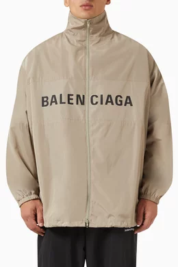 Balenciaga logo outlet print jacket
