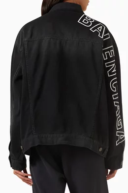 Balenciaga large logo jacket sales