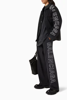 Balenciaga large cheap logo jacket