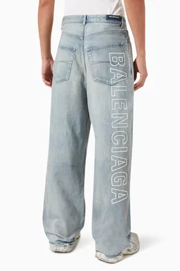 Balenciaga white jeans discount
