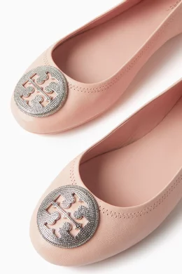 Tory burch pink best sale flats