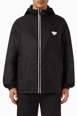 Buy Prada Black Packable Blouson Jacket in Re Nylon for Men in UAE Ounass