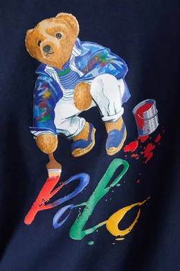 Bear logo hoodie hotsell