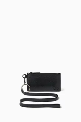Balenciaga outlet keychain wallet