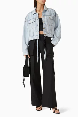 Alexander wang black outlet denim jacket