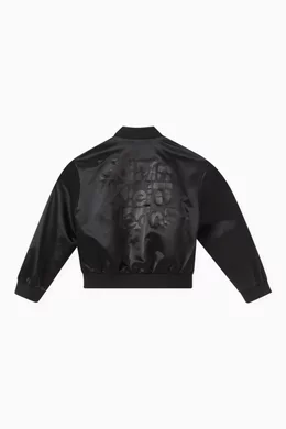 Buy Calvin Klein Black Logo print Bomber Jacket in Nylon for Boys in UAE Ounass