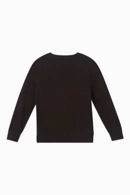 Calvin klein black and white sweater hot sale
